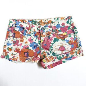 Rue21 Floral Denim Shorts (size 5/6)